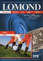 Lomond Сатин 270 г/м2 A4 20л Warm Satin