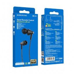 Наушники пров. BOROFONE BM49 вак, микр.,1,2 черный