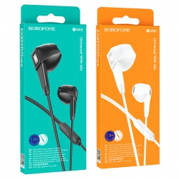 Наушники пров. BOROFONE BM68 вкл, микр.,1,2 белый