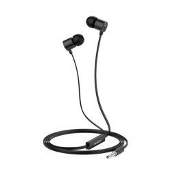 Наушники пров. HOCO M63 вакуумные с микр.,1,2 черн