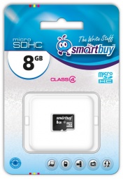 SD Micro  8 GB Smart Buy Class  4 без адаптера