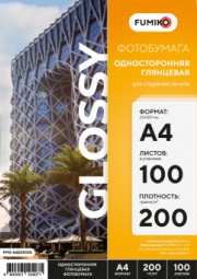 FUMIKO Глянцевая односторонняя А4 200 г 100л