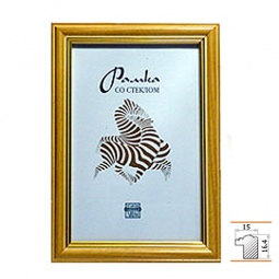 Рамка пластик 13*18 светлое дерево (узк.)