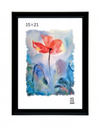 Рамка пластик 15*21  черная 508