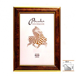 Рамка пластик 25*25 орех (средн.)