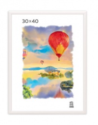 Рамка пластик 30*40  белая 500
