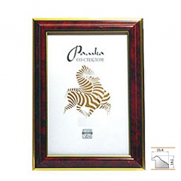Рамка пластик 50*70 бордо (средн.)