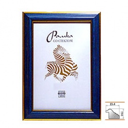 Рамка пластик 21*30 синяя (средн.)