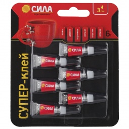 СИЛА Супер-клей СВЕРХПРОЧНЫЙ 1 гр.х 6шт BL6 (прос)
