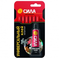 СИЛА клей УНИВЕРСАЛЬНЫЙ прозр. 15 мл. BL1 (проср)