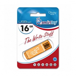 USB Flash Smart Buy 16Gb Glossy series orange