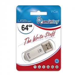 USB Flash Smart Buy 64Gb V-Cut silver